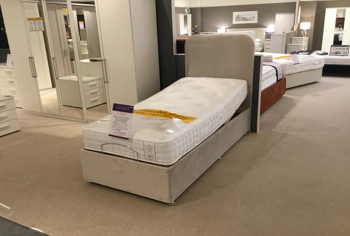 Premium Electric 3' Adjustable Bed with Headboard