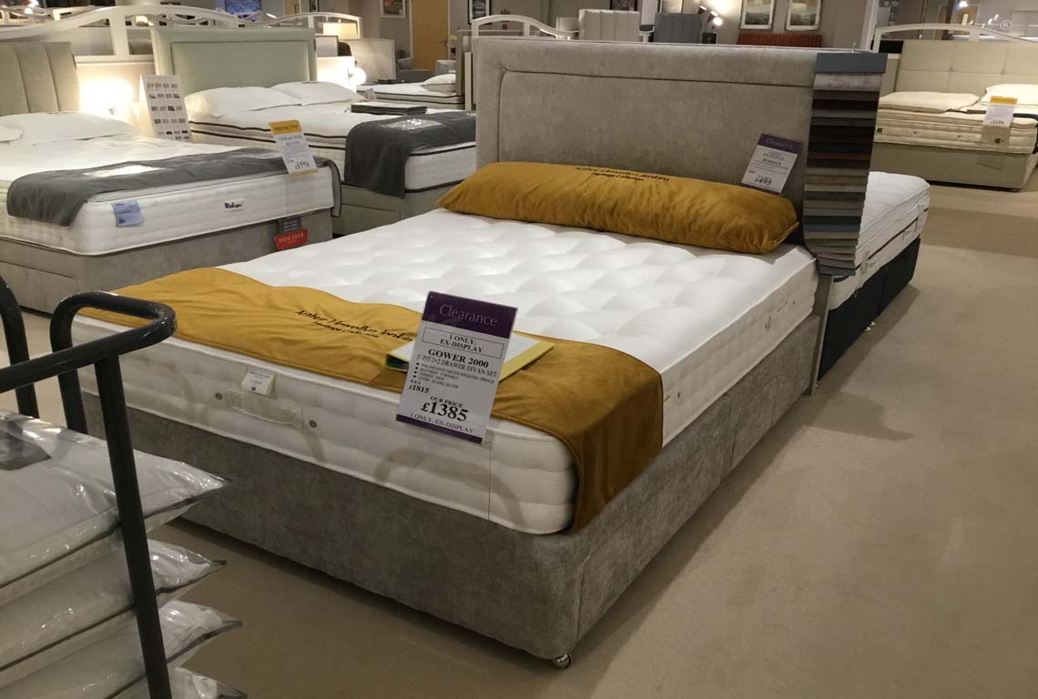 Gower 2000 5' P/T 2+2 Drawer Divan Set