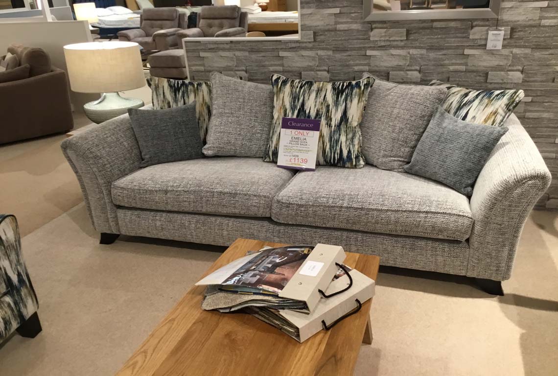 Emelia Grand Sofa with Pillow Back