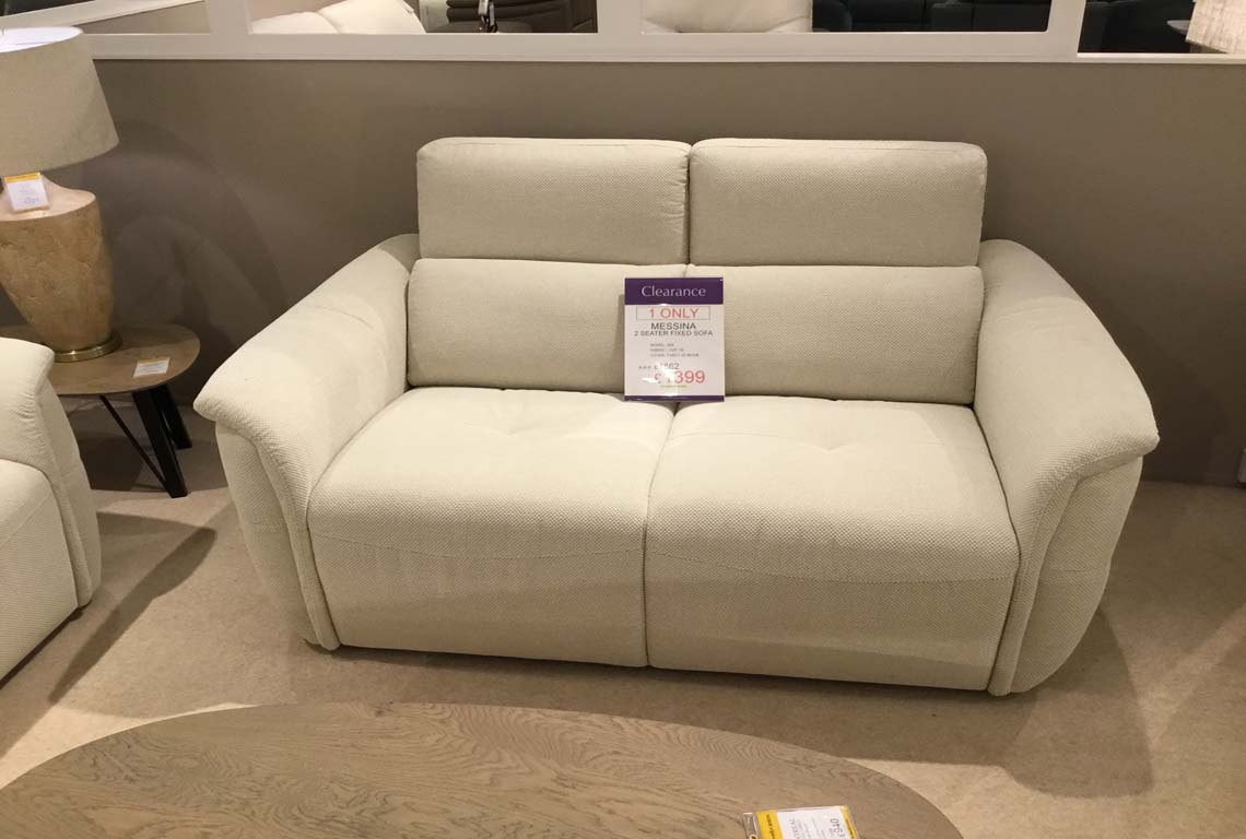 Messina 2 Seater Fixed Sofa