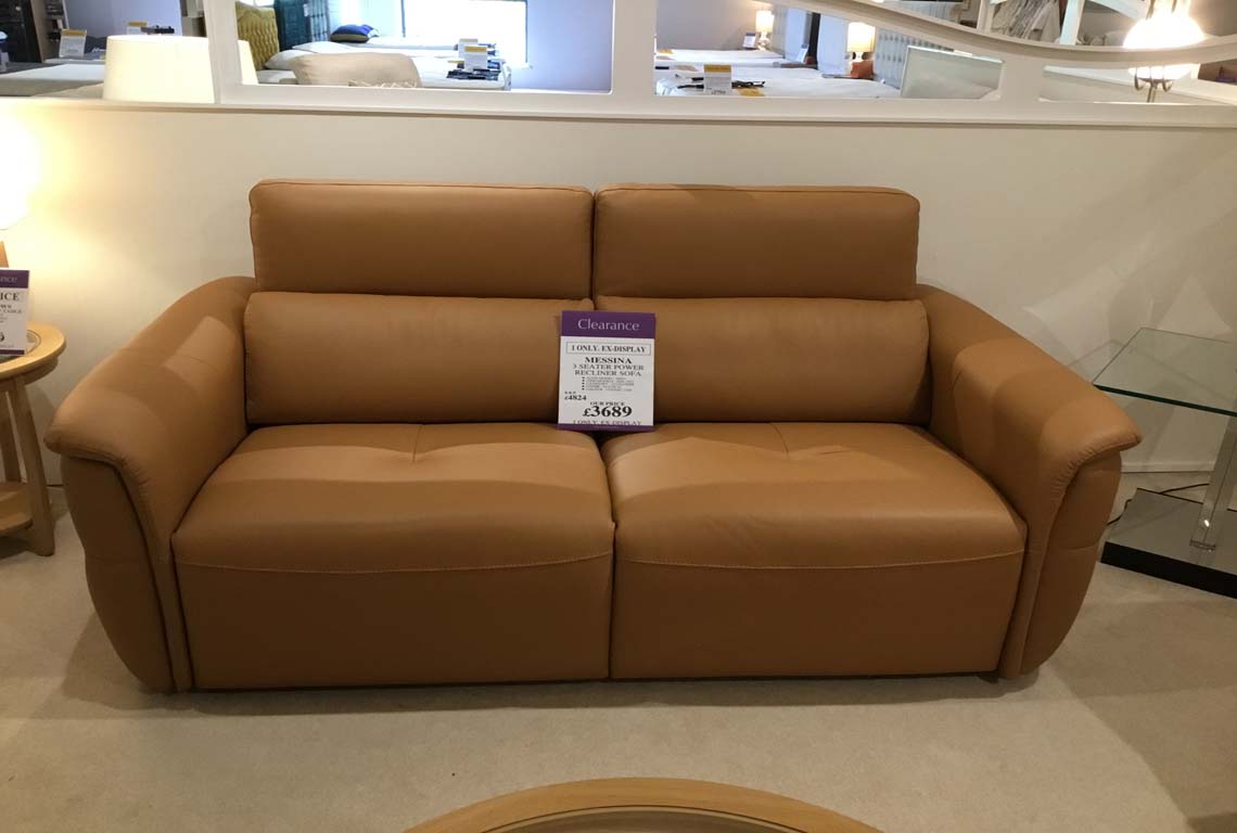 Messina 3 Seater Power Recliner Sofa