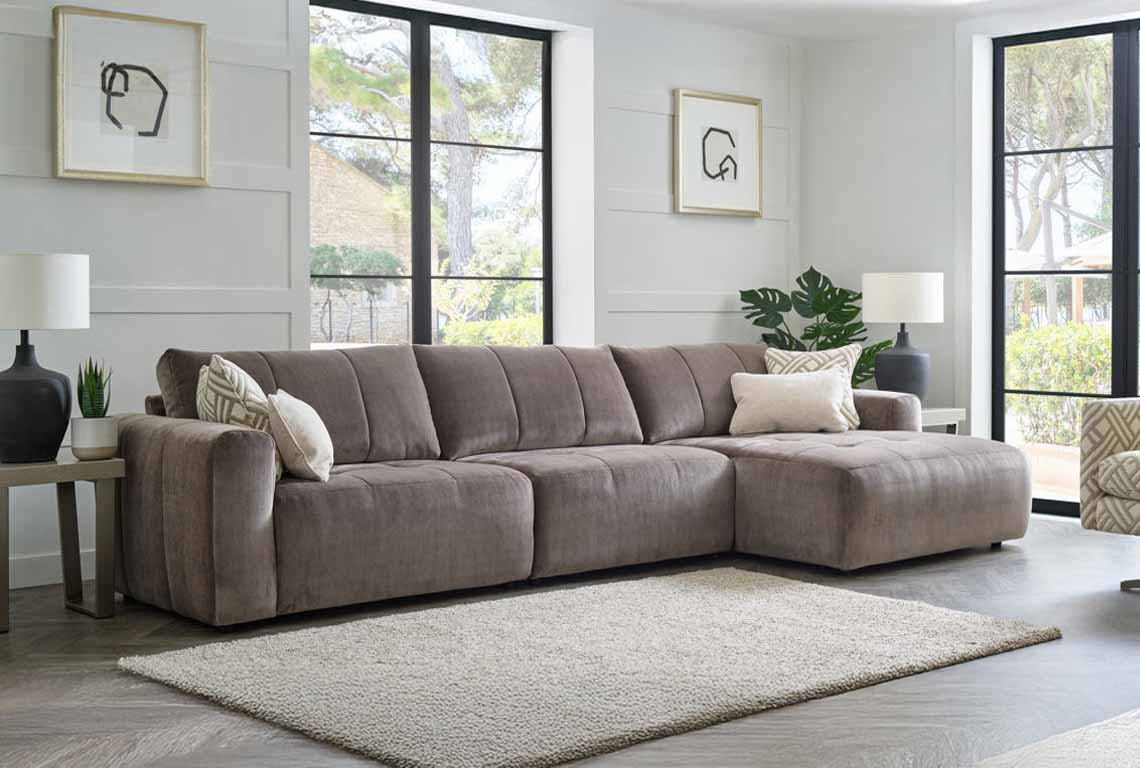 Contemporary suite in room setting