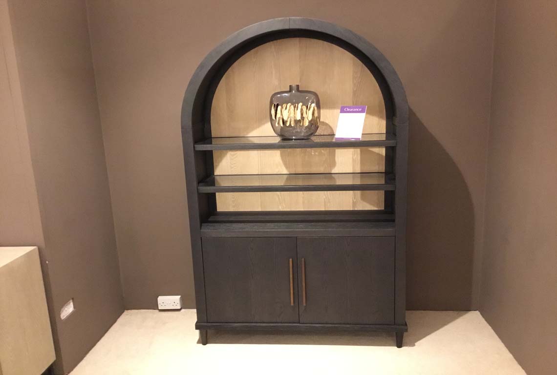 Timeless Curved Display Cabinet