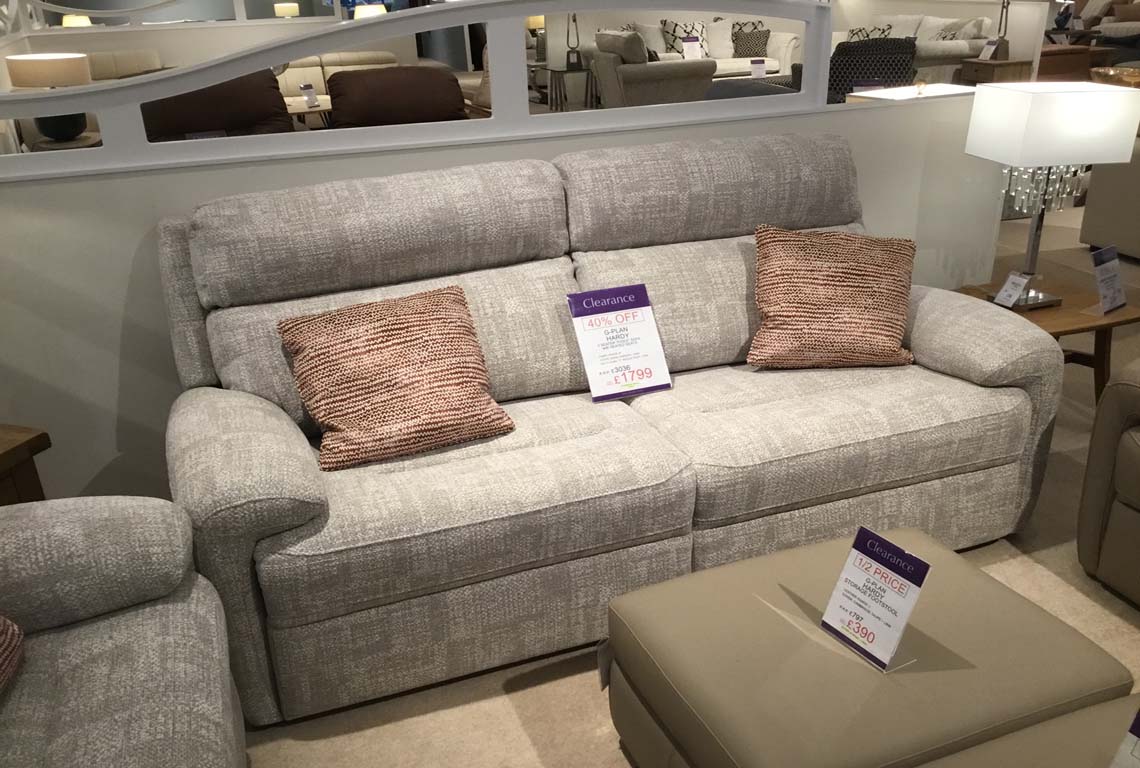 G Plan Hardy 3 Seater Fixed Sofa with Heated Seats