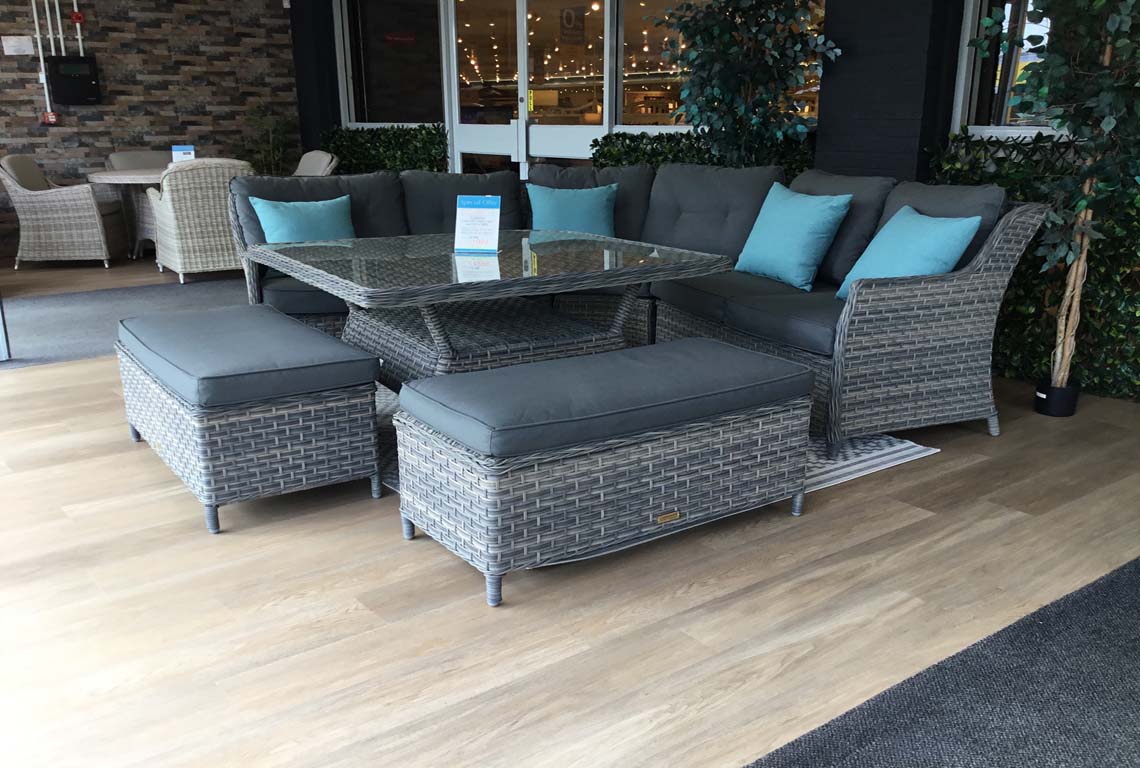 Corfu Corner Set with Benches