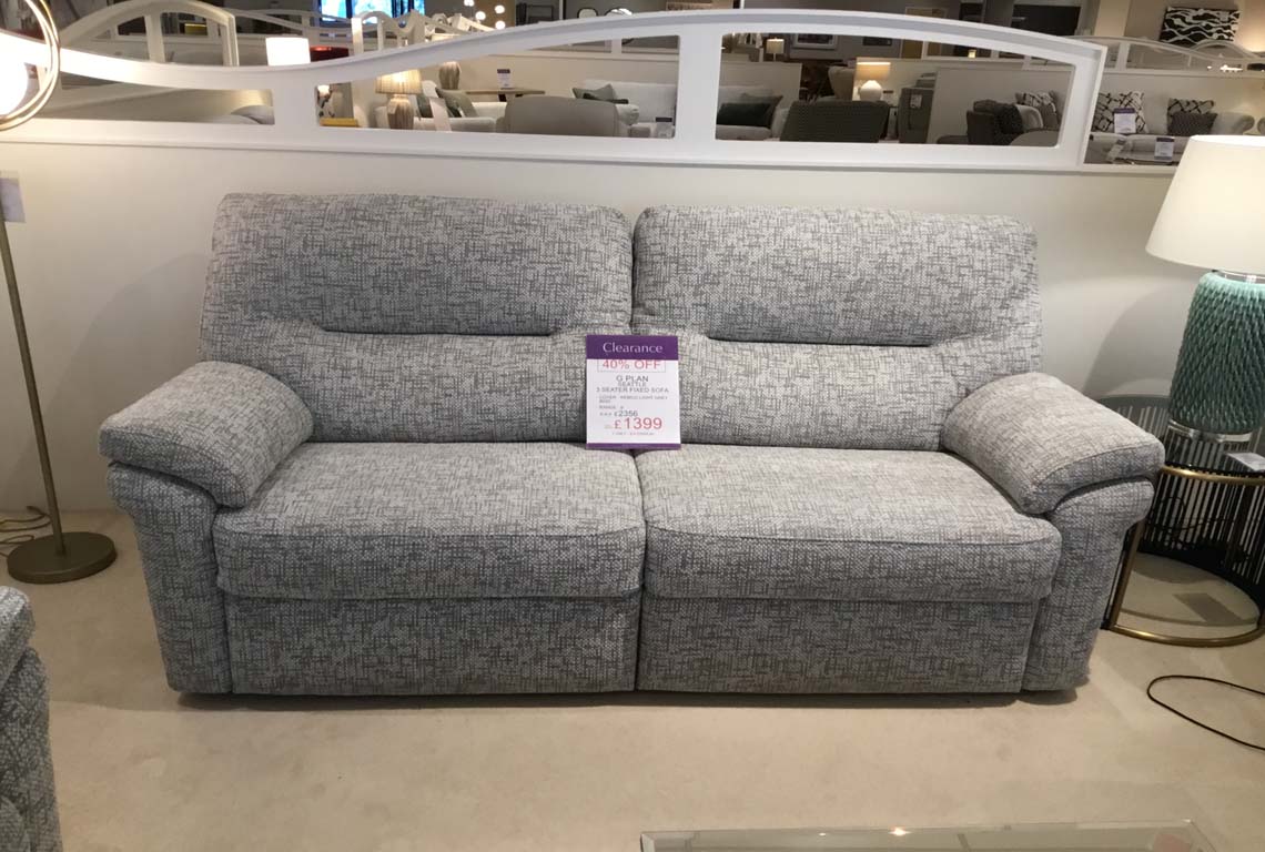 G Plan Seattle 3 Seater Fixed Sofa