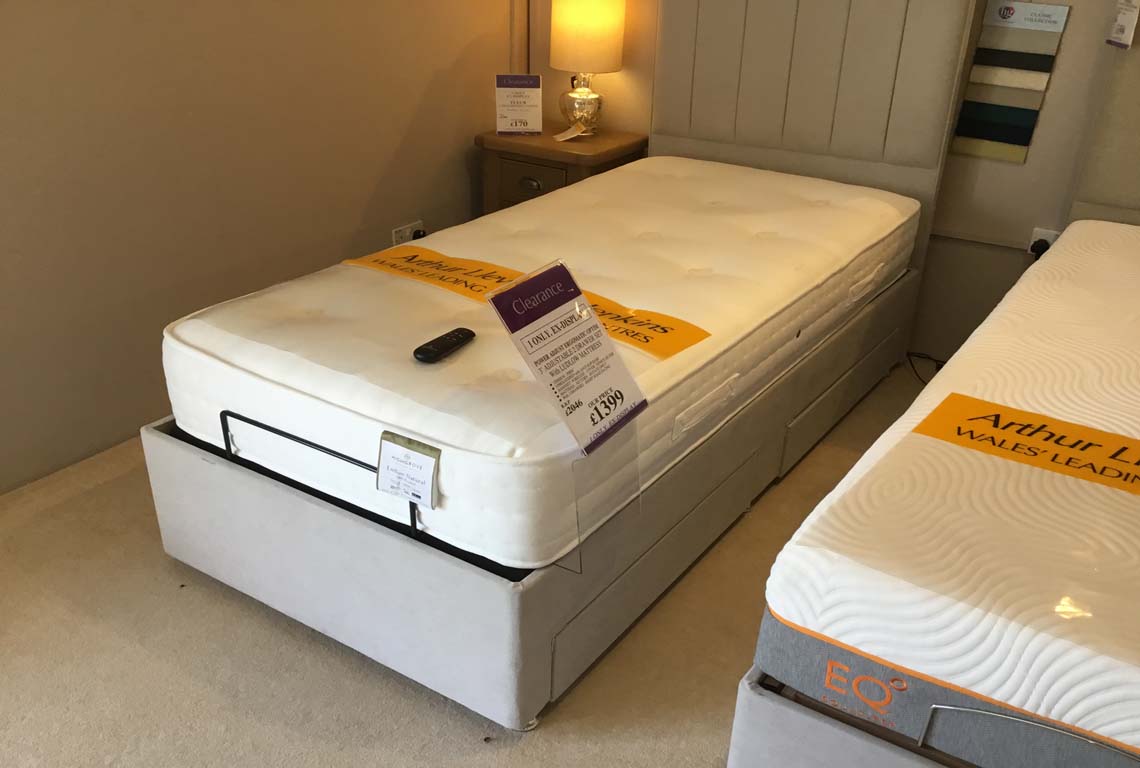 Power Adjust Ergomatic Optic 3' Adjustable 2 Drawer Set with Ludlow Mattress