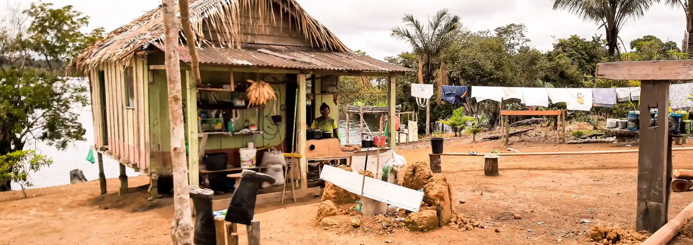 Dorf am Amazonas