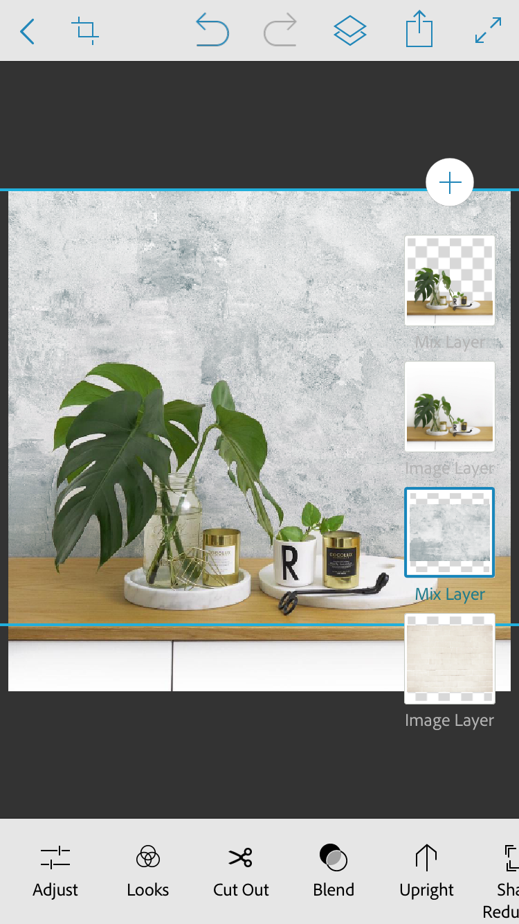 changing backdrop of photo in Photoshop Mix