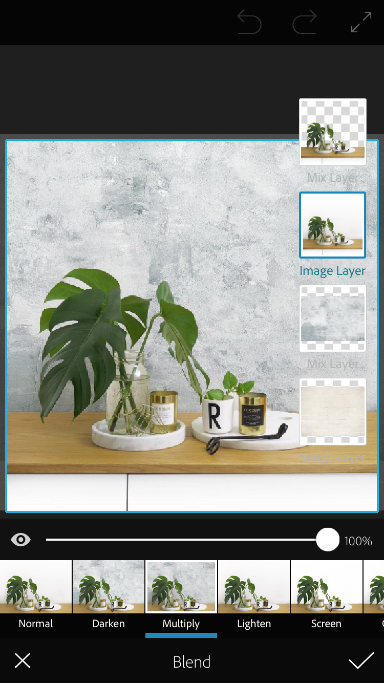 multiply shadows while changing backdrop of photo in Photoshop Mix