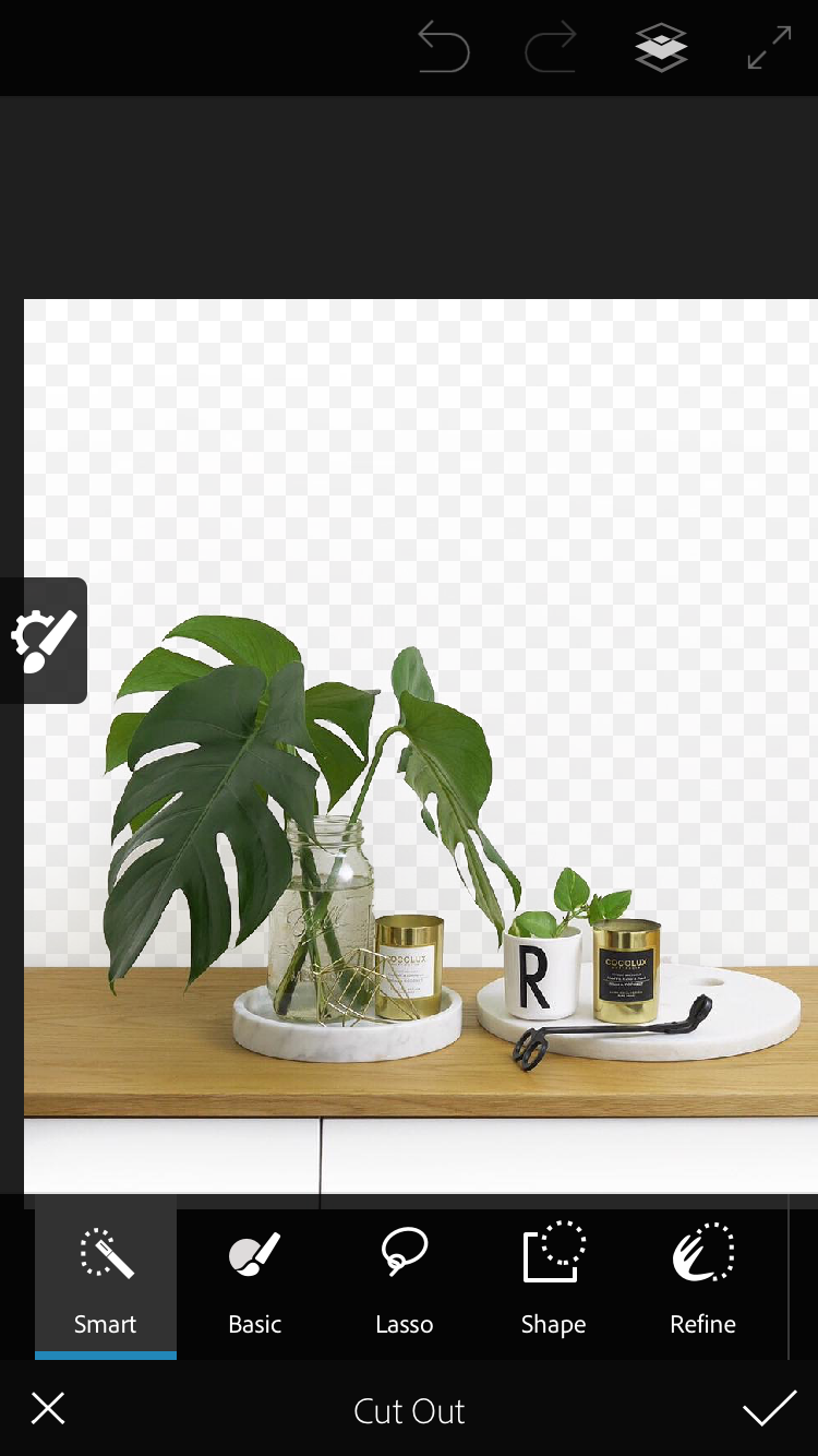 changing backdrop of photo in Photoshop Mix
