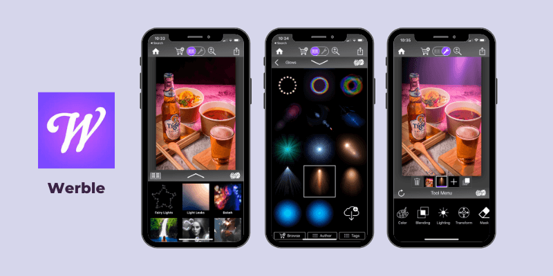 Review of Werble for adding animated videos on your photo