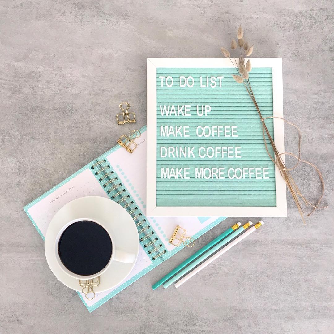 storybook flatlay scene prop ideas such as words, quotes and letterboards