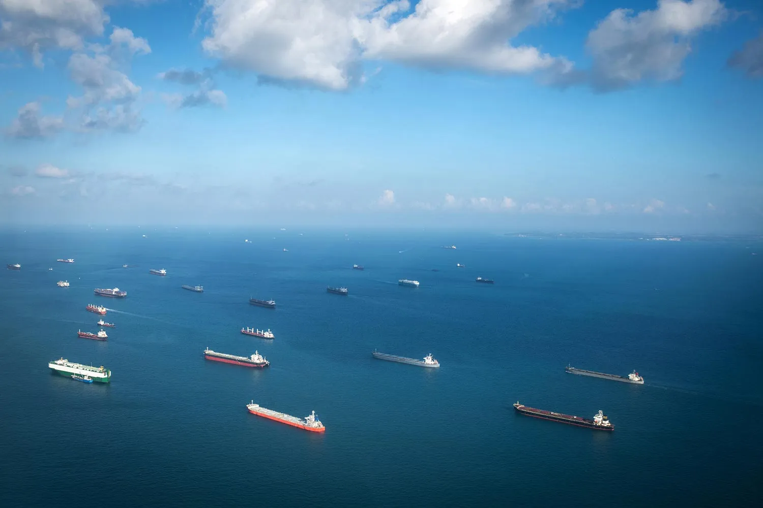 multiple vessels moving