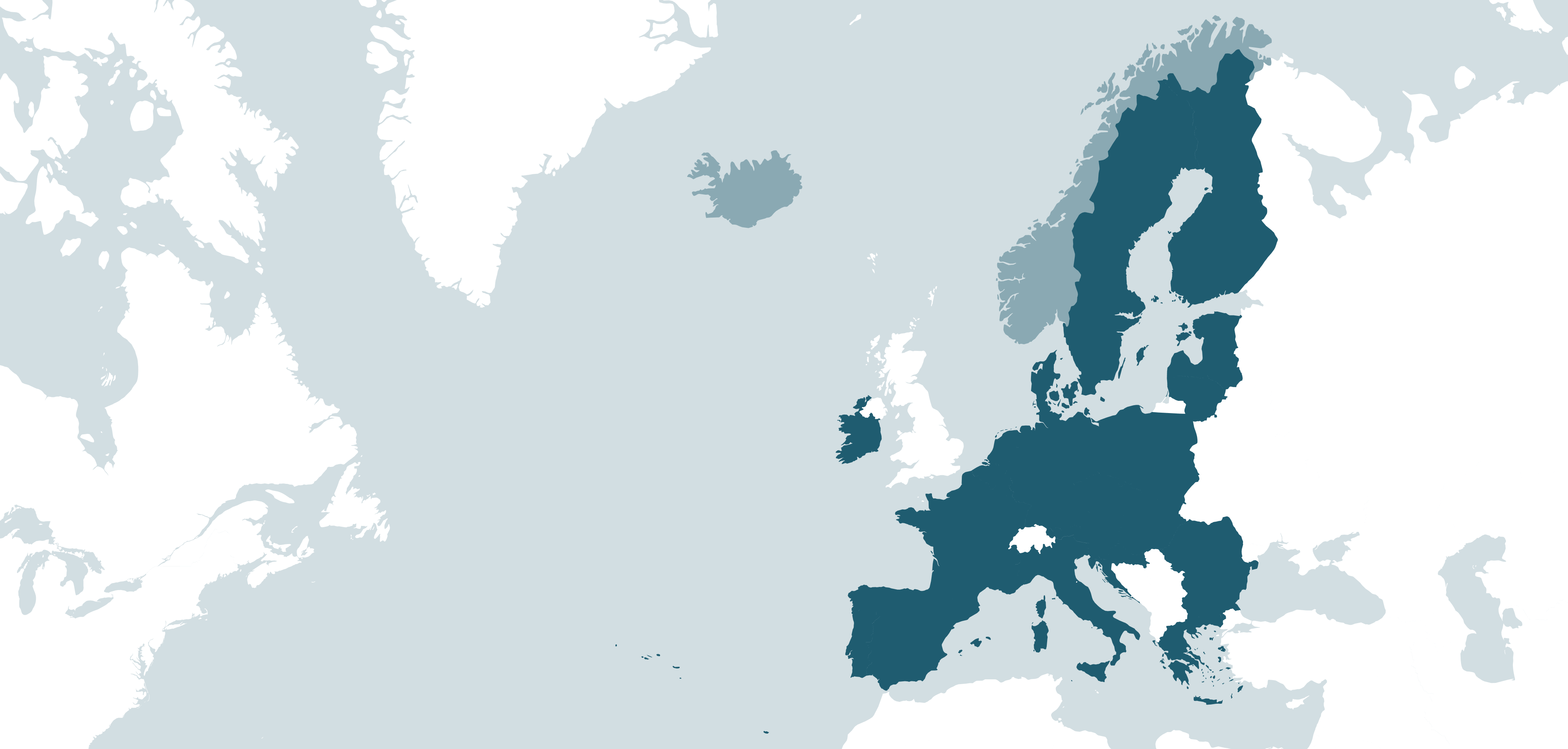 Map showing the EU and EEA scope of FuelEU Maritime regulation