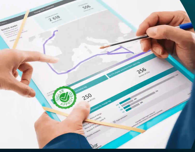 Illustrative Siglar voyage statement showing voyage EUA exposure