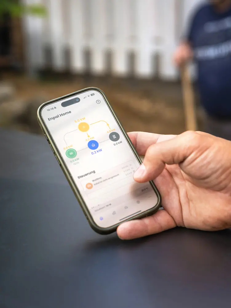 Enpal Home in der App auf einem Smartphone