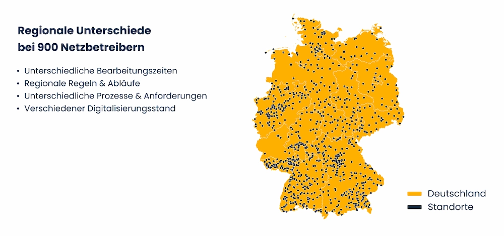 Deutschlandkarte mit allen Netzbetreibern