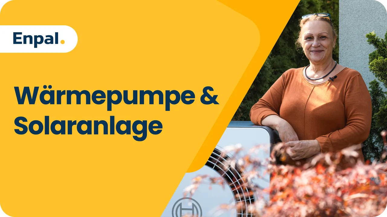 Enpal Kundin mit ihrer Wärmepumpe