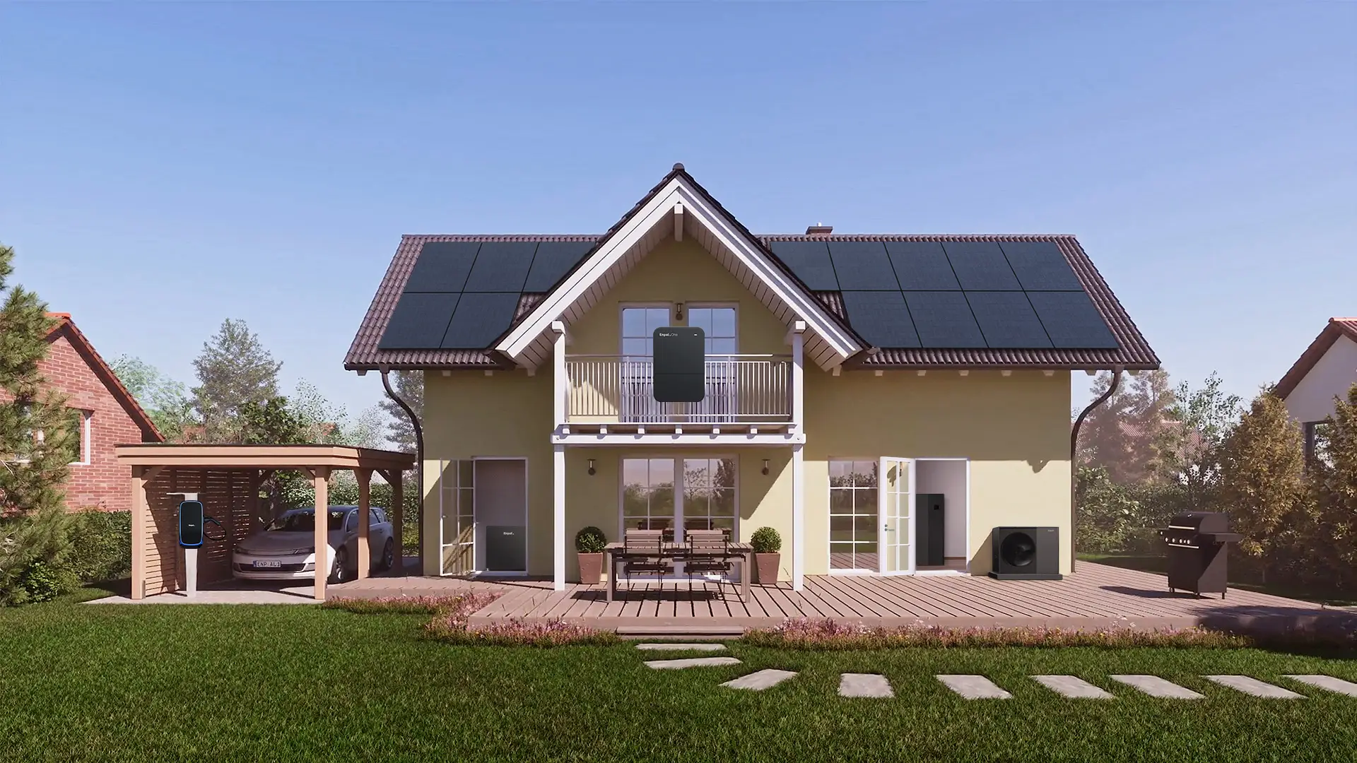 Einfamilienhaus mit allen Enpal Produkten