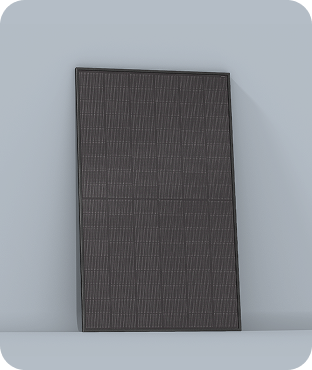 PV-Modul vor grauem Hintergrund
