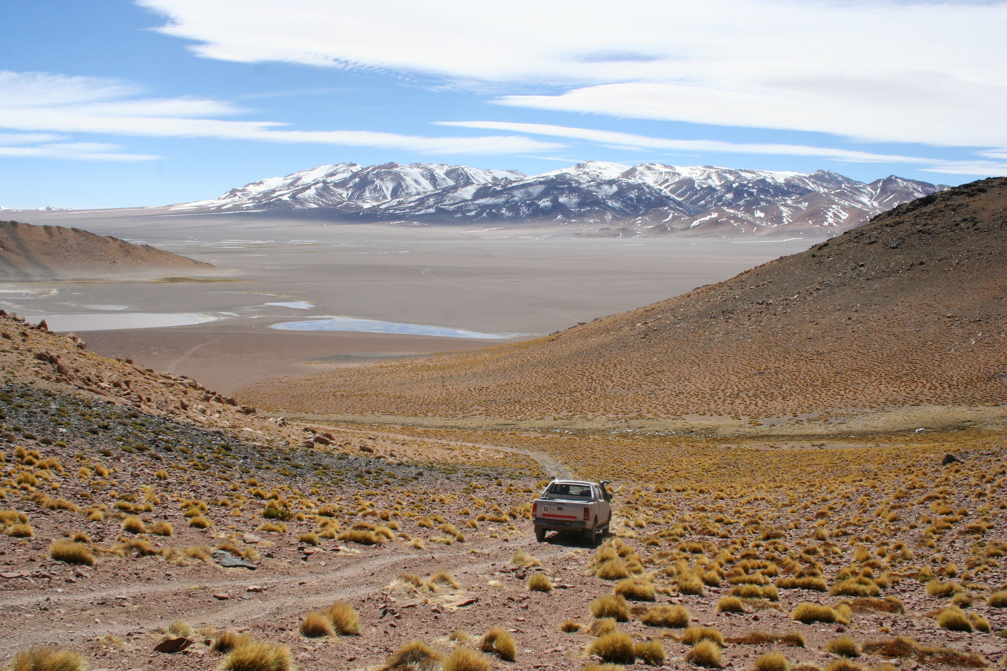 Safari Drive vehicle driving off-road in Namibia
