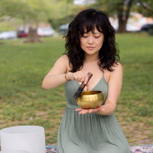 While navigating early life challenges and the stresses of everyday life, Mimi began exploring supportive wellness practices such as Reiki, sound, breathwork and meditation. Over time, these practices became meaningful tools for grounding and self-care, leading her to pursue formal training and certification in Usui Holy Fire Reiki I & II (International Center for Reiki Training) and Integral Sound (Sound Healing Academy).

Mimi offers guided Reiki and sound meditation sessions, holding space for deep relaxation and balance. She sees her role as a facilitator, inviting people to slow down, settle in and reset.

Instagram: @m33m3rs333