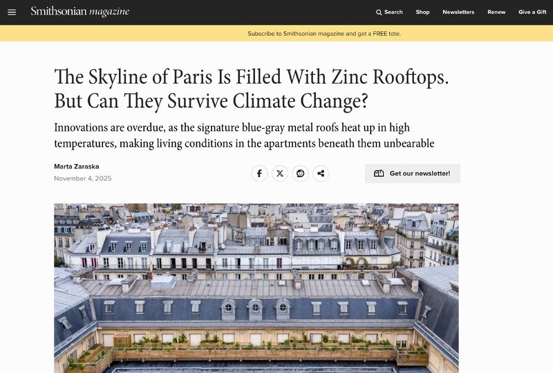 Roofscapes in the Smithsonian Institution Magazine!