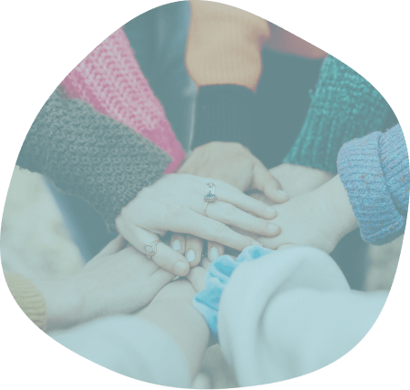 Image showing hands together as a team.