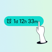 Illustration of a hand holding a dart aiming at the center of a turquoise target.