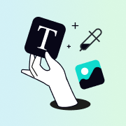 Illustration of a hand holding a dart aiming at the center of a turquoise target.