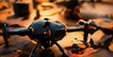 Close view of a small quadcopter used for hands-on UAV work
