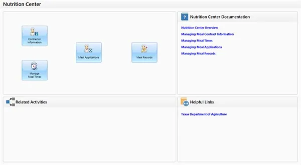 Adult Day Care Software - Nutrition Center Image