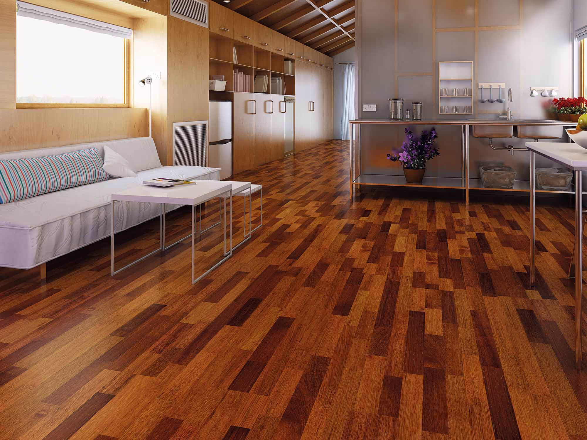 Belly 3 Strip Zakuna wooden flooring