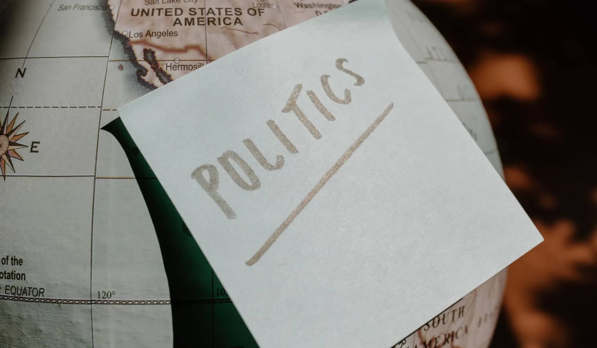 Politics written on paper