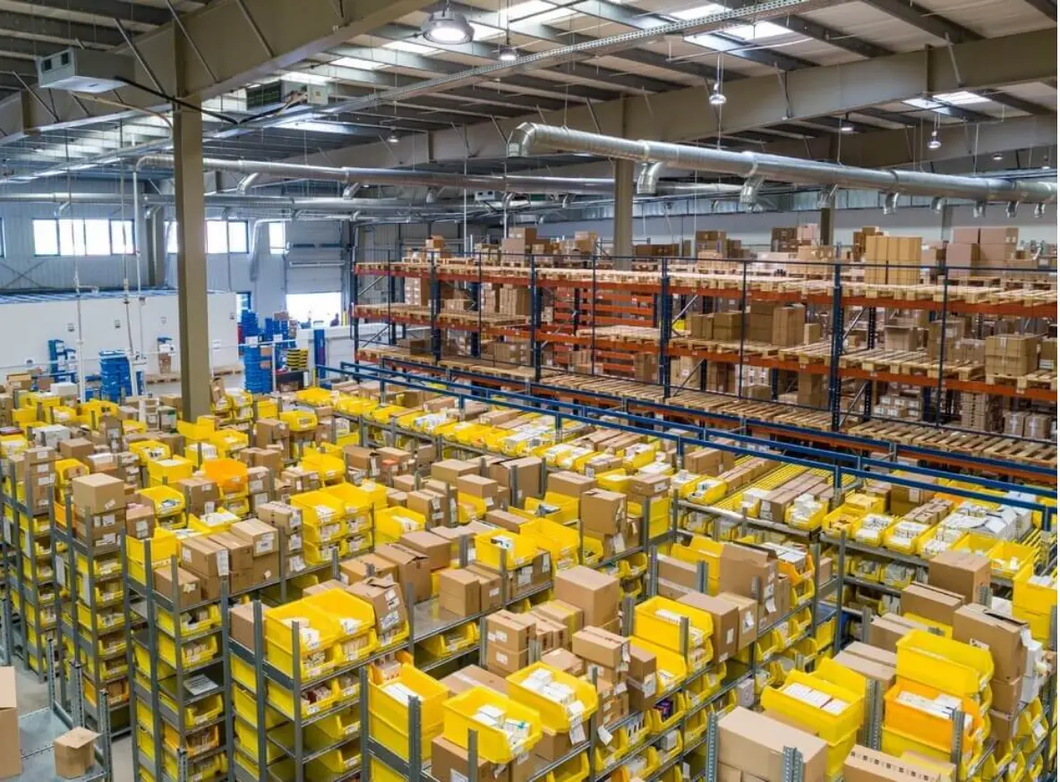 Warehouse full of carboard