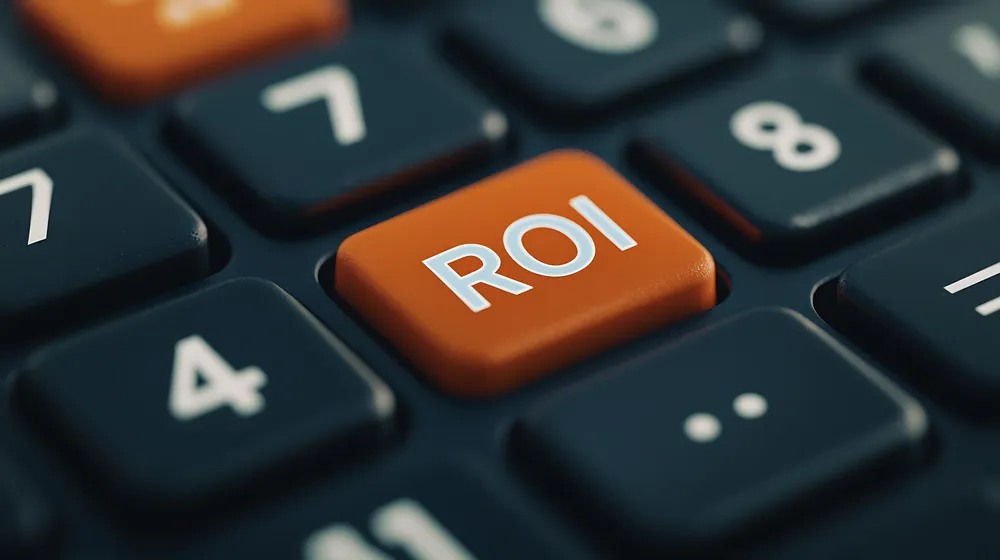 ROI button illustrating a Logistics ROI enhanced - between x3 and x11