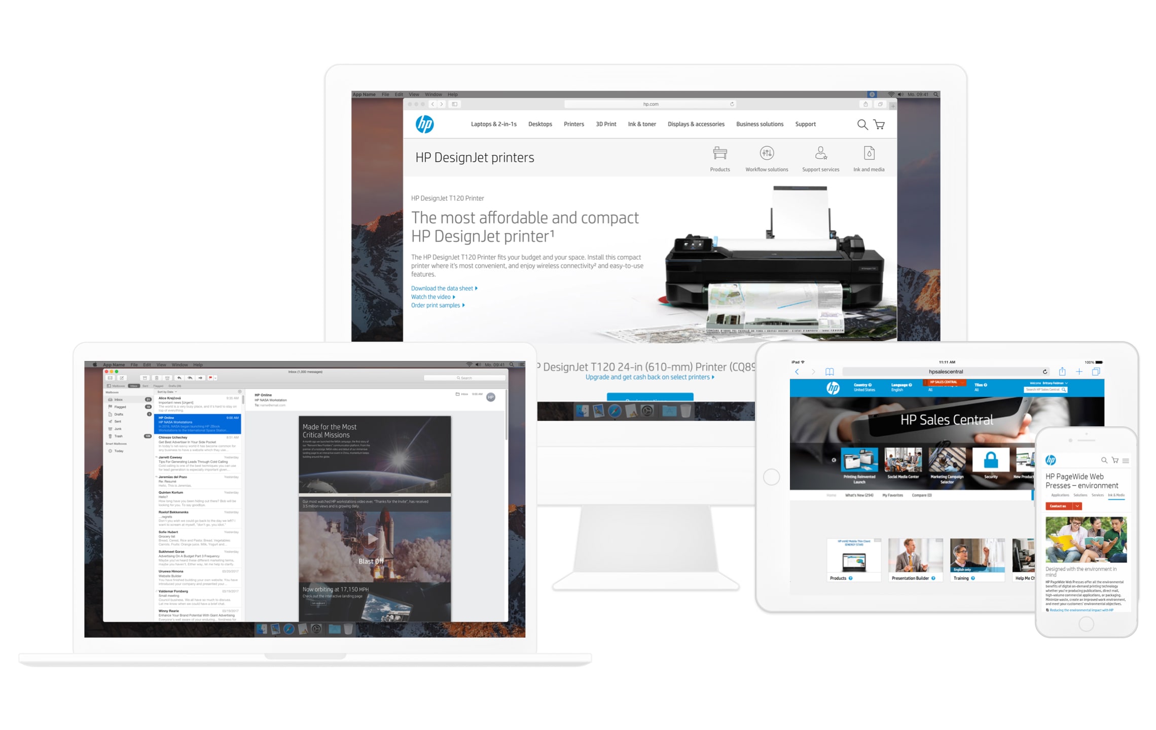 HP designs display in different devices