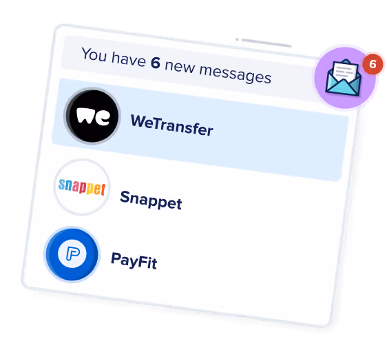 Card showing companies who have messaged a developer.
