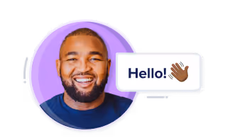 OfferZen talent advisor with chat message popup.