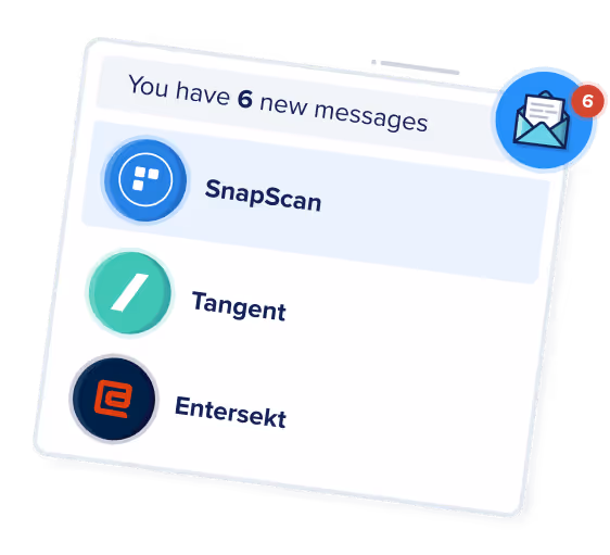 Card showing companies who have messaged a developer.