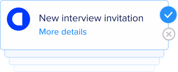 Card showing profile of developer with call to action button “Create Profile”.