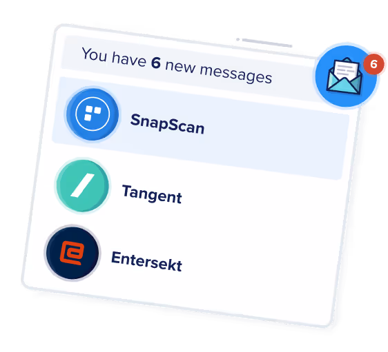 Card showing companies who have messaged a developer.
