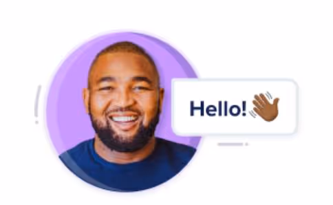 OfferZen talent advisor with chat message popup.