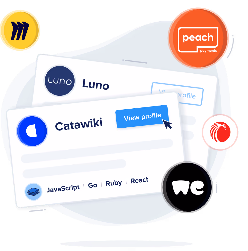 Company logos and profile