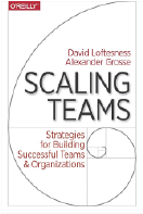 Cover of book, scaling teams