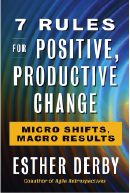 Cover of book, 7 rules for positive, productive change
