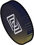 AI coin, floating