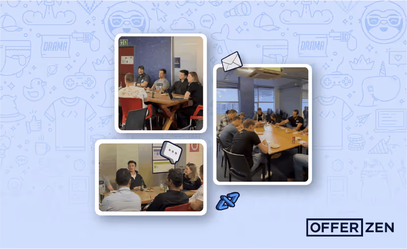 3 pictures of the tech leader exchange event