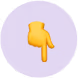 Point down arrow